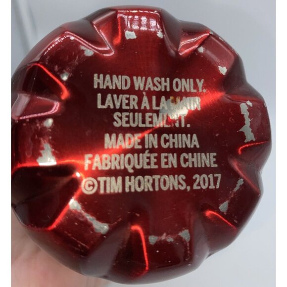 Tim Hortons 2017 Red Stainless Steel Hot/Cold Liquid Water Bottle 500 ml - Picture 5 of 8